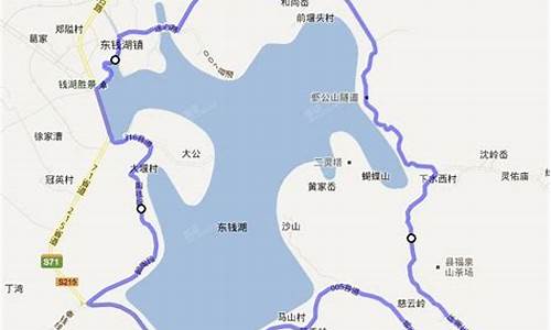 东钱湖环湖骑行路线图_东钱湖环湖骑行路线