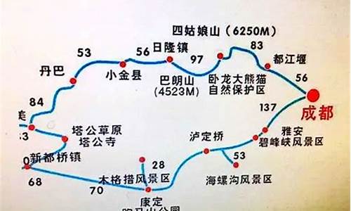 318小环线自驾游路线图_318小环线自驾游路线图片